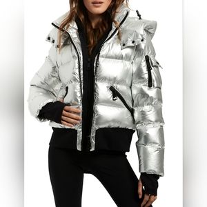 SAM. down bomber jacket metallic bronze XS